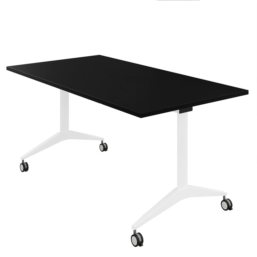 MARA - SAVIO TILTING Klapptisch | Rollbar, klappbar, 1600 x 800 mm, Schwarz