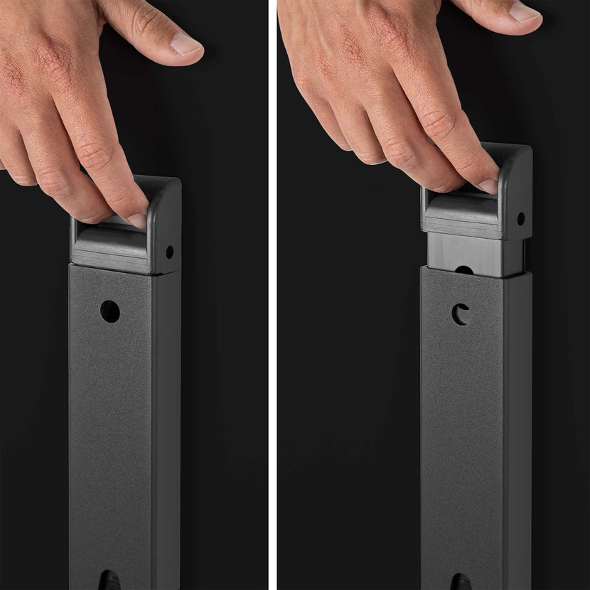 MARA - SAVIO TILTING Klapptisch | Rollbar, klappbar, 1600 x 800 mm, Schwarz