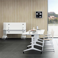 Mara Savio Tilting folding table | Rollable, foldable, 1600 x 800 mm, white