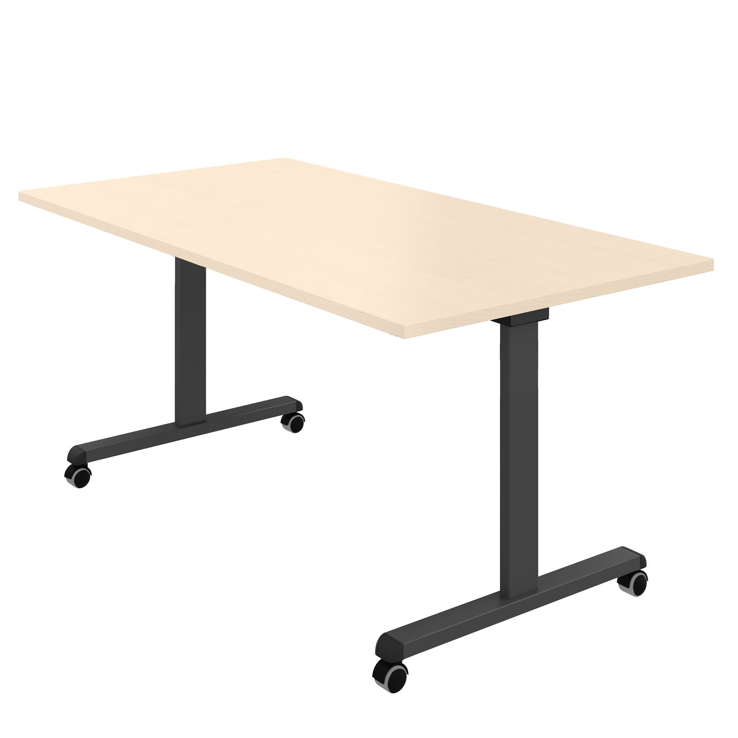 Mara - TILTING folding table | Rollable, foldable, 1600 x 800 mm, maple