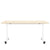 Mara - TILTING folding table | Rollable, foldable, 1600 x 800 mm, maple