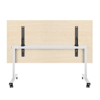 Mara - TILTING folding table | Rollable, foldable, 1600 x 800 mm, maple