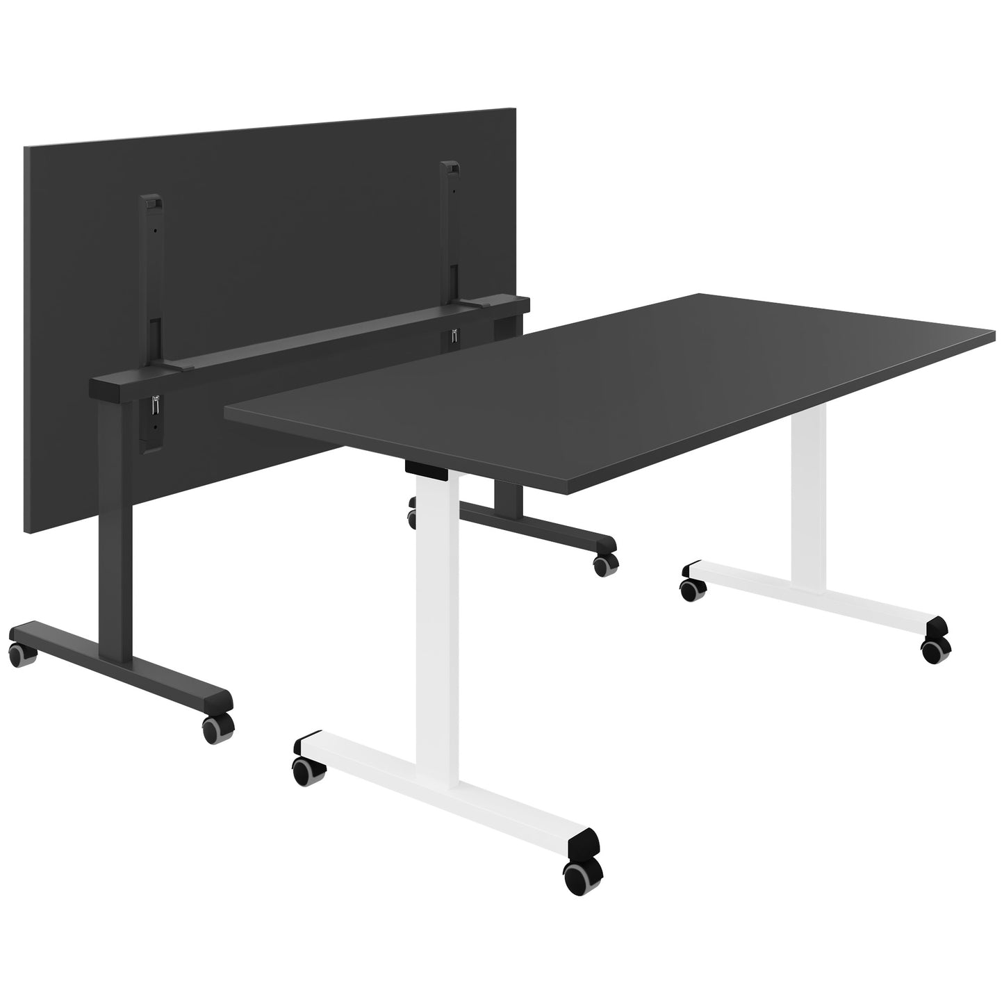 Mara - TILTING folding table | Rollable, foldable, 1600 x 800 mm, anthracite