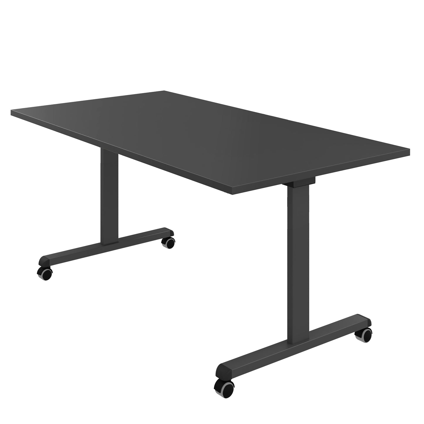 Mara - TILTING folding table | Rollable, foldable, 1600 x 800 mm, anthracite