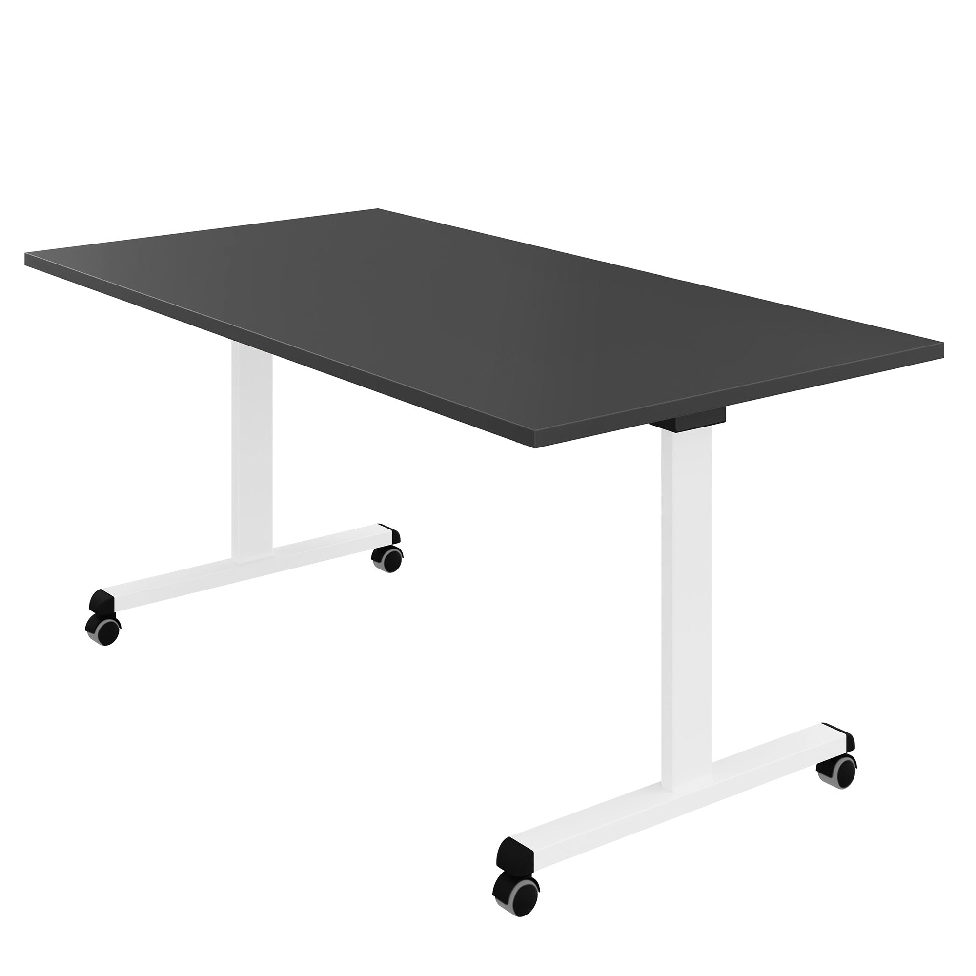 MARA - TILTING Klapptisch | Rollbar, klappbar, 1600 x 800 mm, Anthrazit