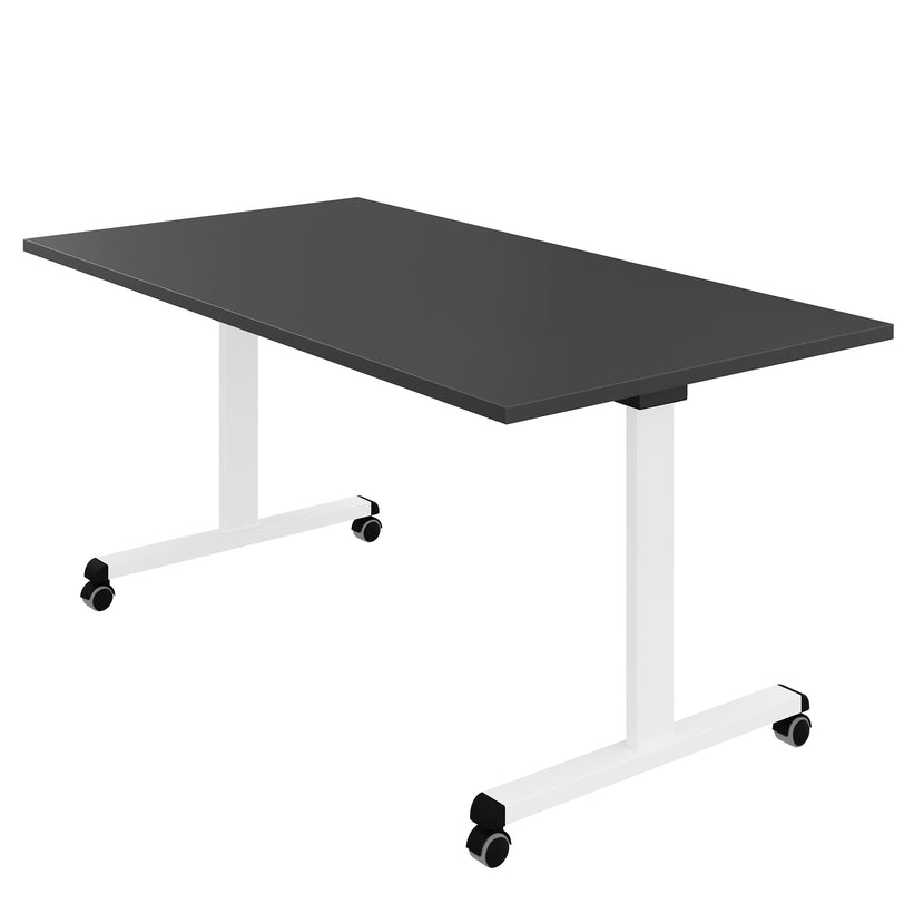 MARA - TILTING Klapptisch | Rollbar, klappbar, 1600 x 800 mm, Anthrazit