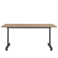 Mara - TILTING folding table | Rollable, foldable, 1600 x 800 mm, amber oak