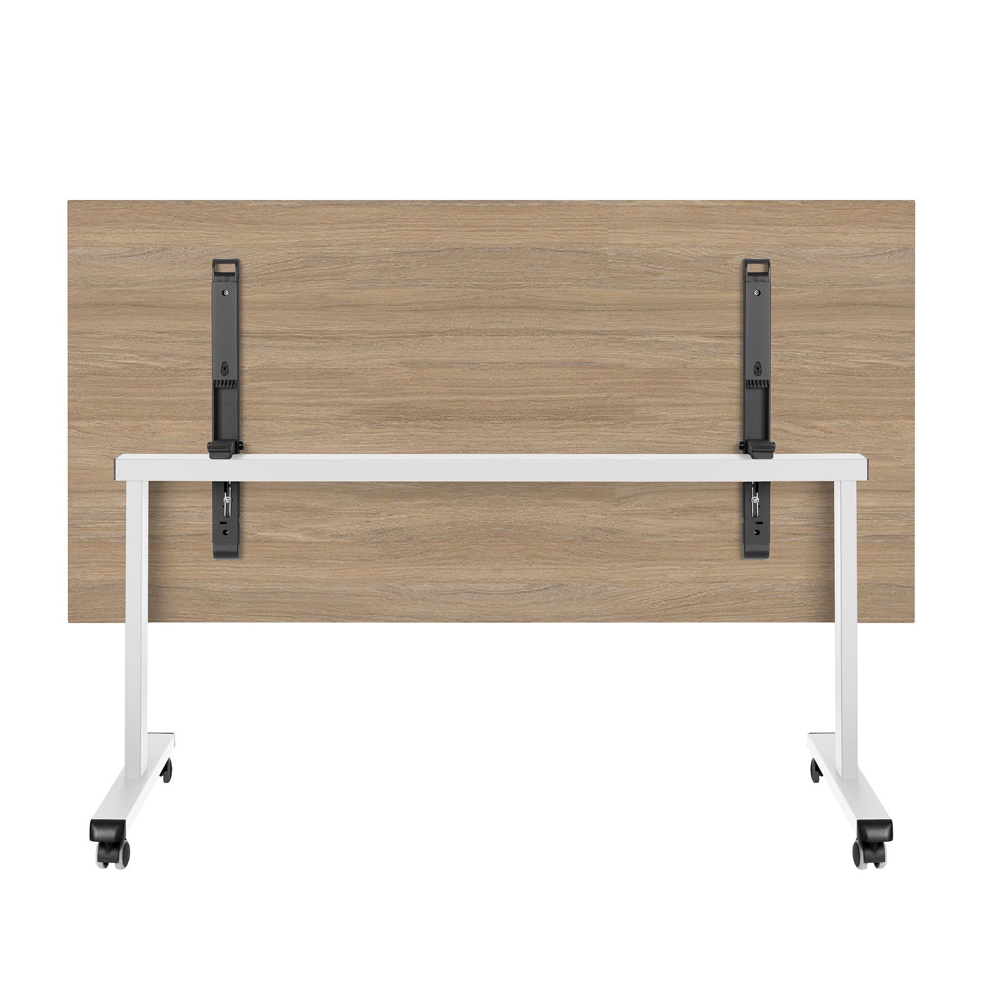 MARA - TILTING Klapptisch | Rollbar, klappbar, 1600 x 800 mm, Bernsteineiche