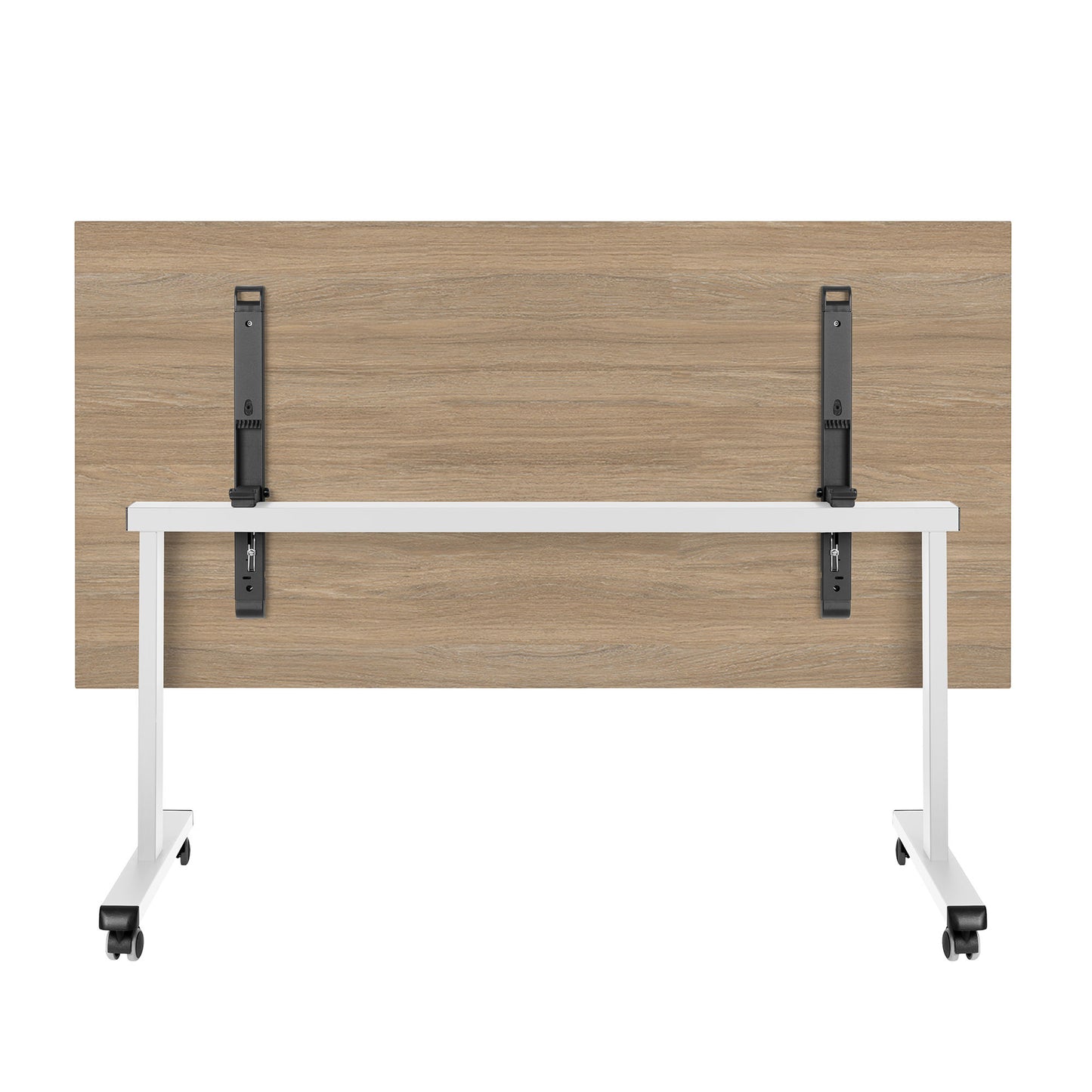 MARA - TILTING Table pliante | roulante, pliable, 1600 x 800 mm, chêne ambré