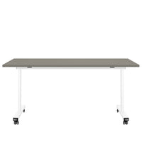 Mara - TILTING folding table | Rollable, foldable, 1600 x 800 mm, Cubanite gray