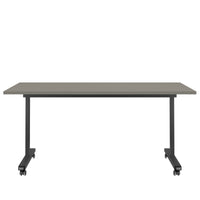 Mara - TILTING folding table | Rollable, foldable, 1600 x 800 mm, Cubanite gray