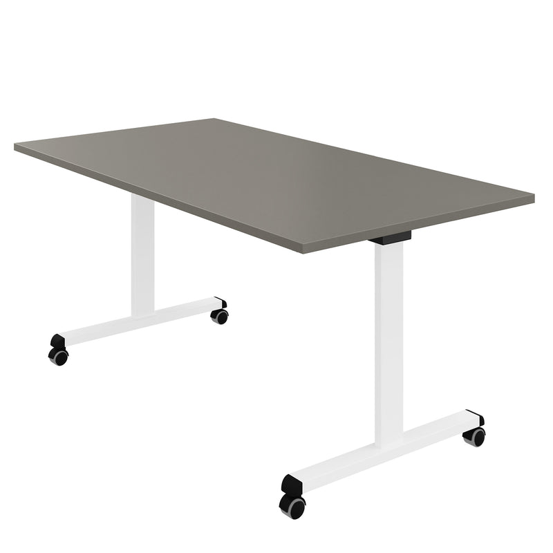 MARA - TILTING Klapptisch | Rollbar, klappbar, 1600 x 800 mm, Cubanitgrau - 2 Main Image