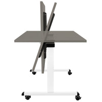 Mara - TILTING folding table | Rollable, foldable, 1600 x 800 mm, Cubanite gray