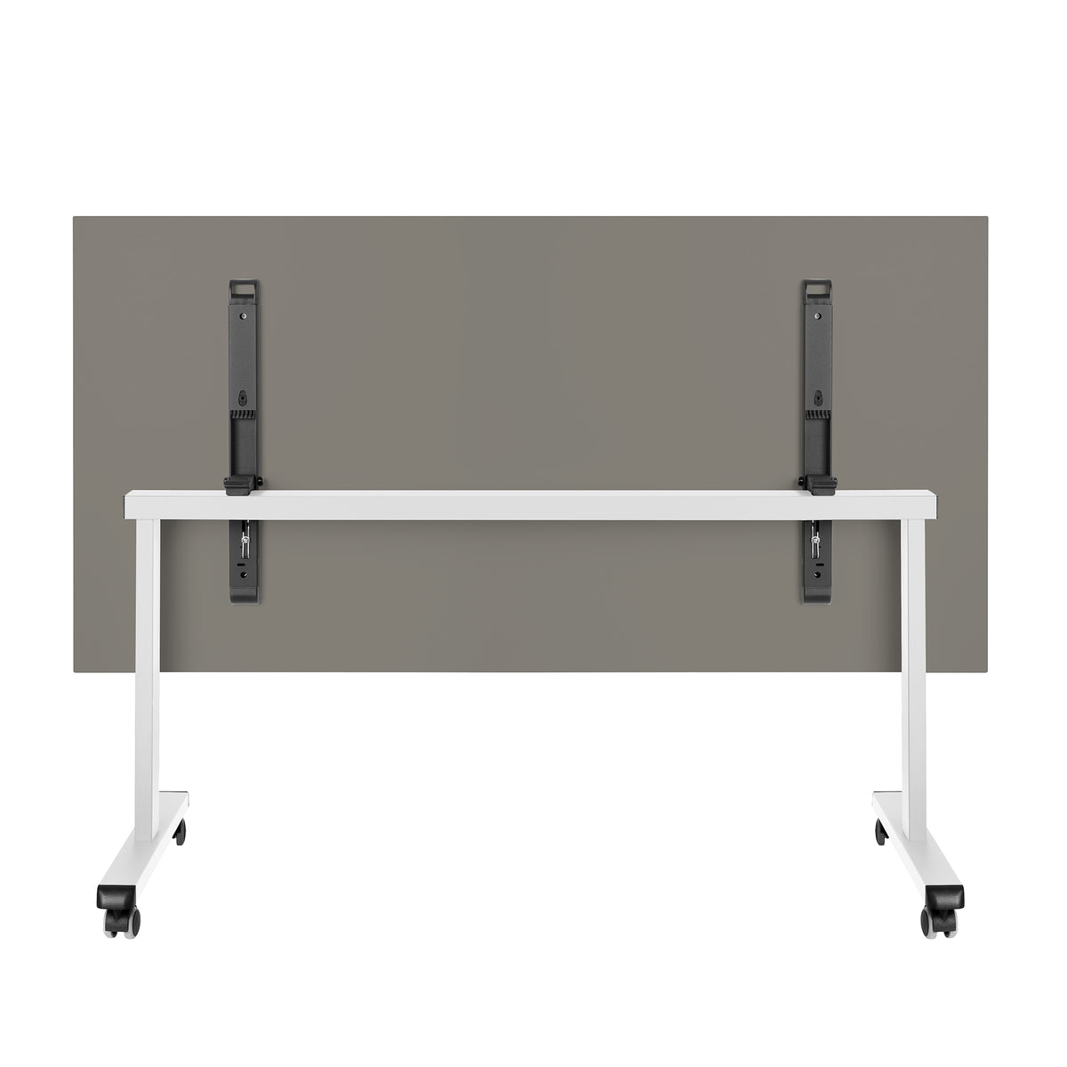 MARA - TILTING Klapptisch | Rollbar, klappbar, 1600 x 800 mm, Cubanitgrau - 4 Lightbox Main Image