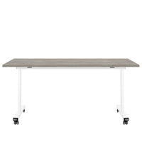 Mara - TILTING folding table | Rollable, foldable, 1600 x 800 mm, northern oak gray