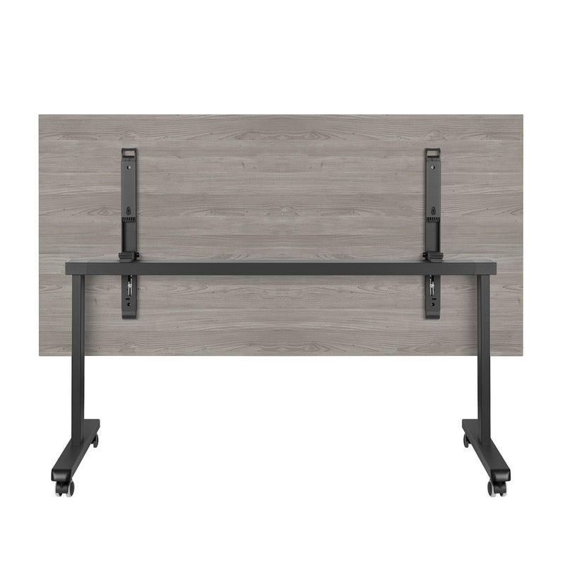 MARA - TILTING Klapptisch | Rollbar, klappbar, 1600 x 800 mm, Nordeiche grau - 4 Main Image