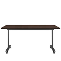 Mara - TILTING folding table | Rollable, foldable, 1600 x 800 mm, walnut