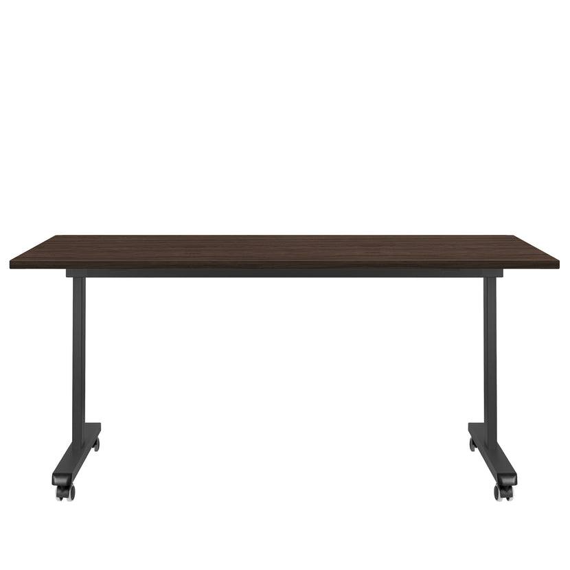 MARA - TILTING Klapptisch | Rollbar, klappbar, 1600 x 800 mm, Nussbaum