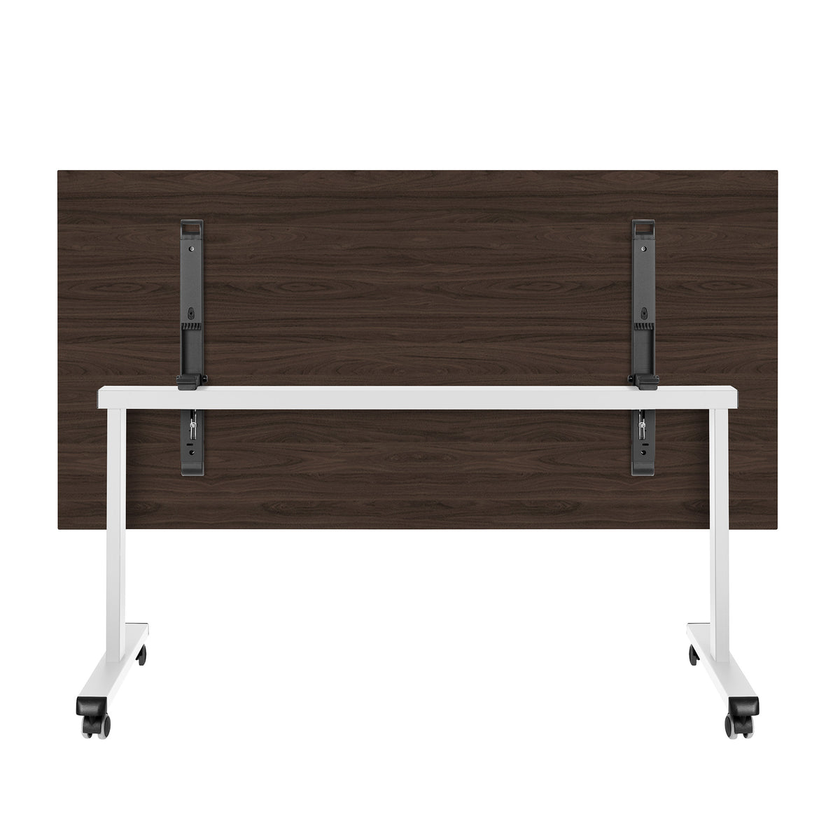 MARA - TILTING Klapptisch | Rollbar, klappbar, 1600 x 800 mm, Nussbaum - 4 Lightbox Main Image