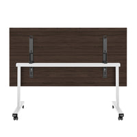 Mara - TILTING folding table | Rollable, foldable, 1600 x 800 mm, walnut