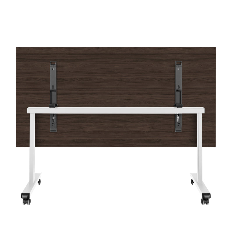 MARA - TILTING Klapptisch | Rollbar, klappbar, 1600 x 800 mm, Nussbaum - 4 Main Image
