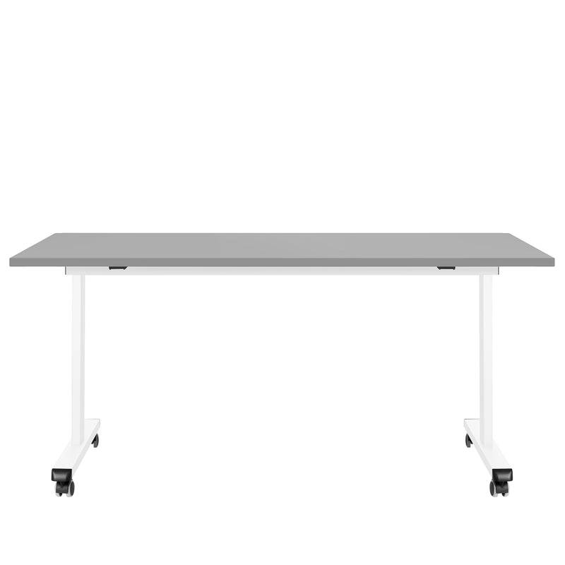 MARA - TILTING Table pliante | Roulante, pliable, 1600 x 800 mm, gris perle - 1 Main Image