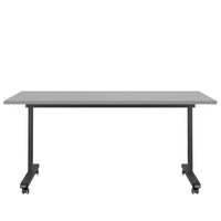 Mara - TILTING folding table | Rollable, foldable, 1600 x 800 mm, pearl gray