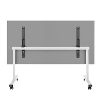 Mara - TILTING folding table | Rollable, foldable, 1600 x 800 mm, pearl gray