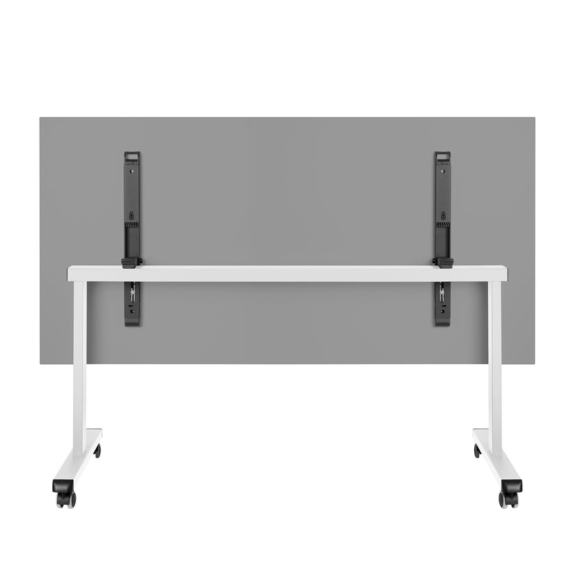 MARA - TILTING Klapptisch | Rollbar, klappbar, 1600 x 800 mm, Perlgrau