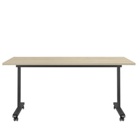 Mara - TILTING folding table | Rollable, foldable, 1600 x 800 mm, sand ash