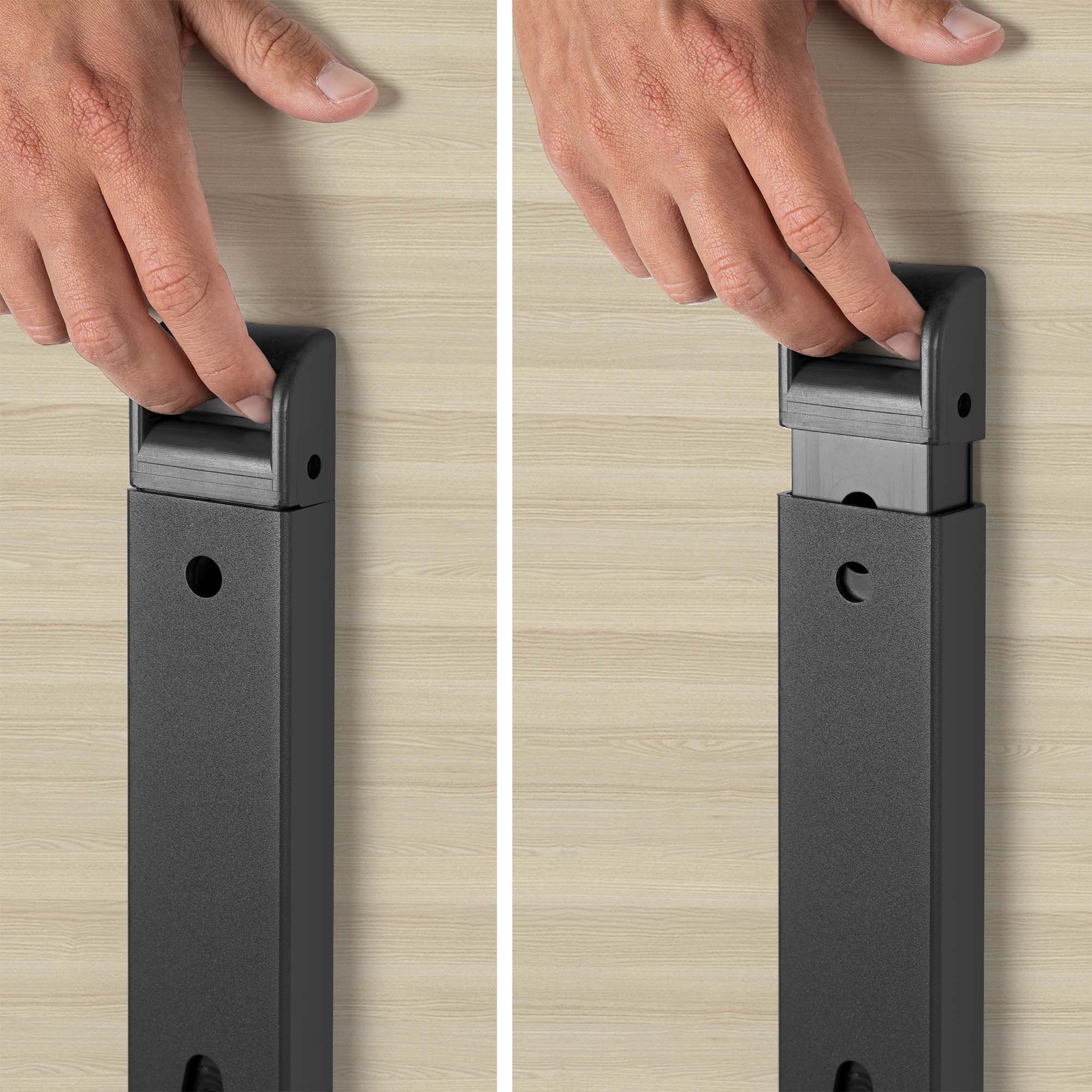 Mara - TILTING Tabella pieghevole | Arrotolabile, pieghevole, 1600 x 800 mm, cenere di sabbia