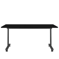 Mara - TILTING Klapptisch | Rollbar, klappbar, 1600 x 800 mm, Schwarz