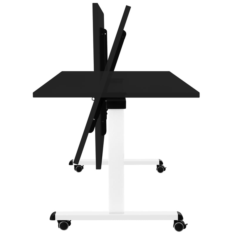 MARA - TILTING Klapptisch | Rollbar, klappbar, 1600 x 800 mm, Schwarz - 3 Main Image