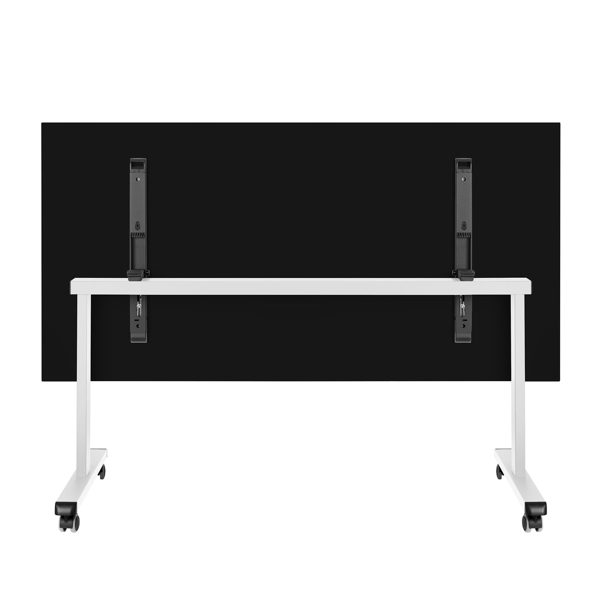 MARA - TILTING Klapptisch | Rollbar, klappbar, 1600 x 800 mm, Schwarz - 4 Lightbox Main Image