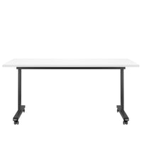 Mara - TILTING folding table | Rollable, foldable, 1600 x 800 mm, white