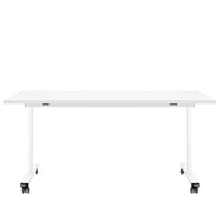 Mara - TILTING folding table | Rollable, foldable, 1600 x 800 mm, white