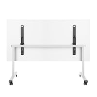 Mara - TILTING folding table | Rollable, foldable, 1600 x 800 mm, white