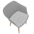 POLYTONE-C Besucher- und Konferenzstuhl | Massivholz-Gestell, Farbe Grau - 10 Thumbnail Image