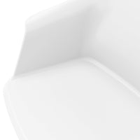 Polytone-C visitor and conference chair | Solid wood frame, color white