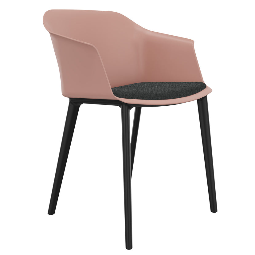 POLYTONE-C visitor and conference chair, color antique pink