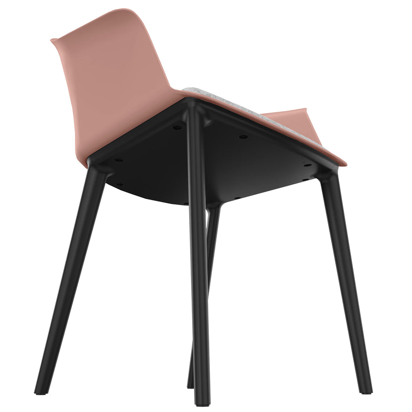 POLYTONE-C visitor and conference chair, color antique pink