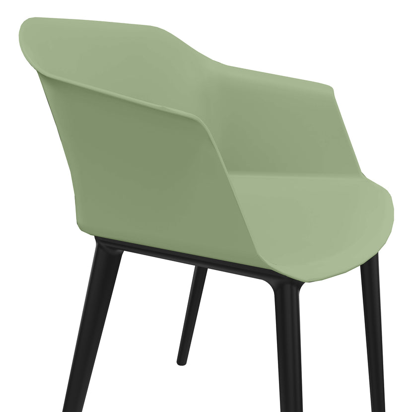 POLYTONE-C Besucher- und Konferenzstuhl, Farbe Avocadogrün