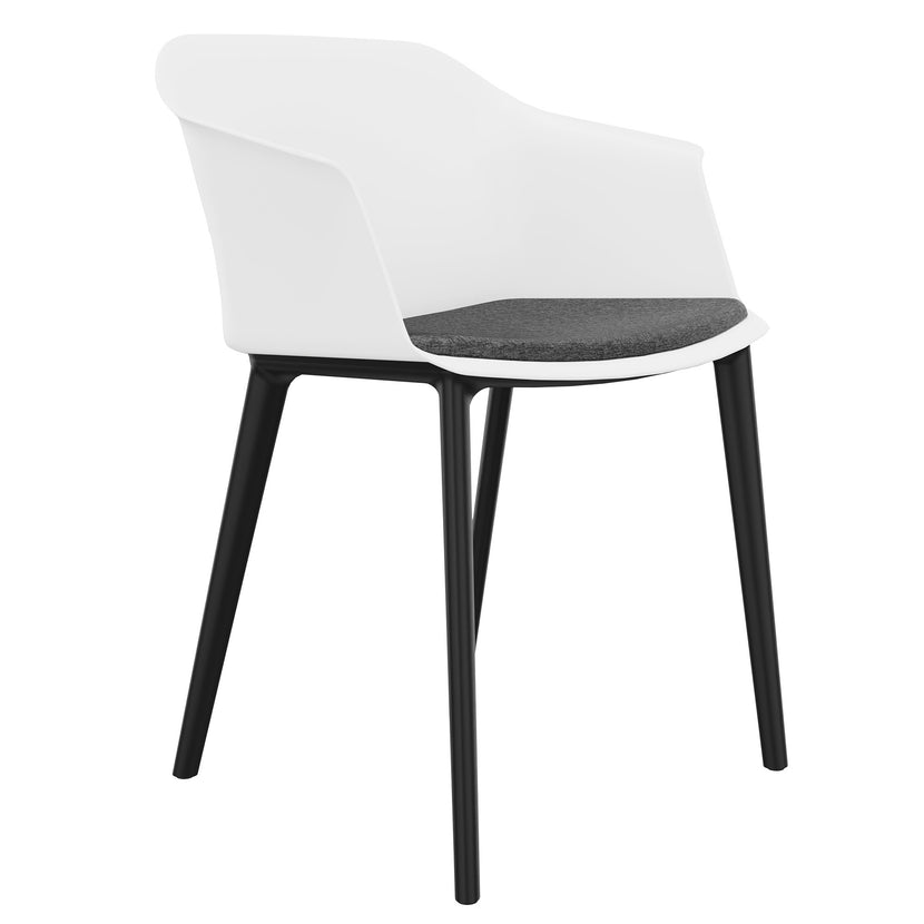 POLYTONE-C Besucher- und Konferenzstuhl, Farbe Weiss