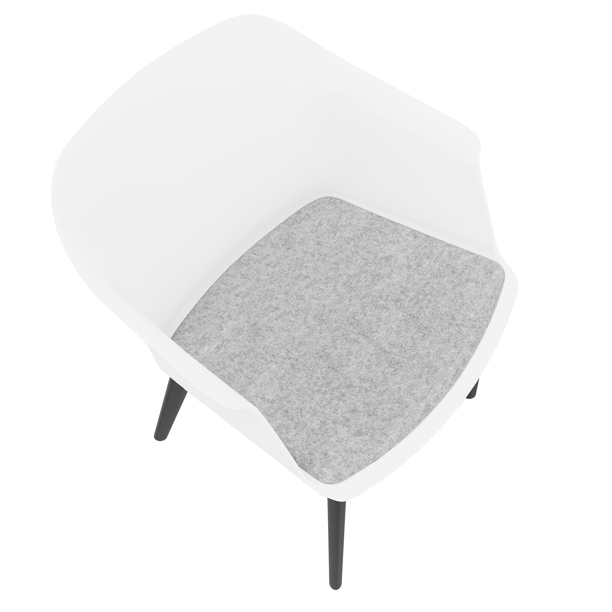 POLYTONE-C Besucher- und Konferenzstuhl, Farbe Weiss