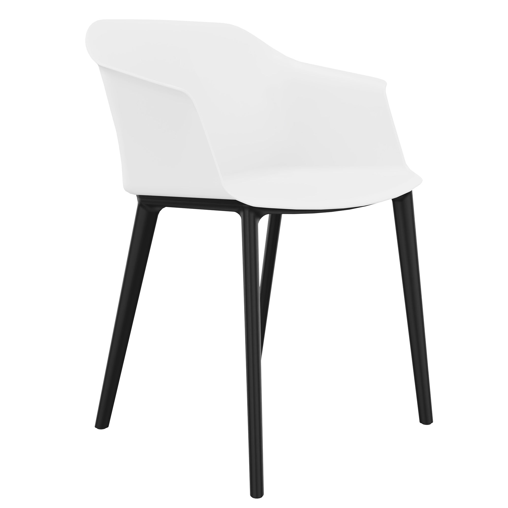 POLYTONE-C Besucher- und Konferenzstuhl, Farbe Weiss