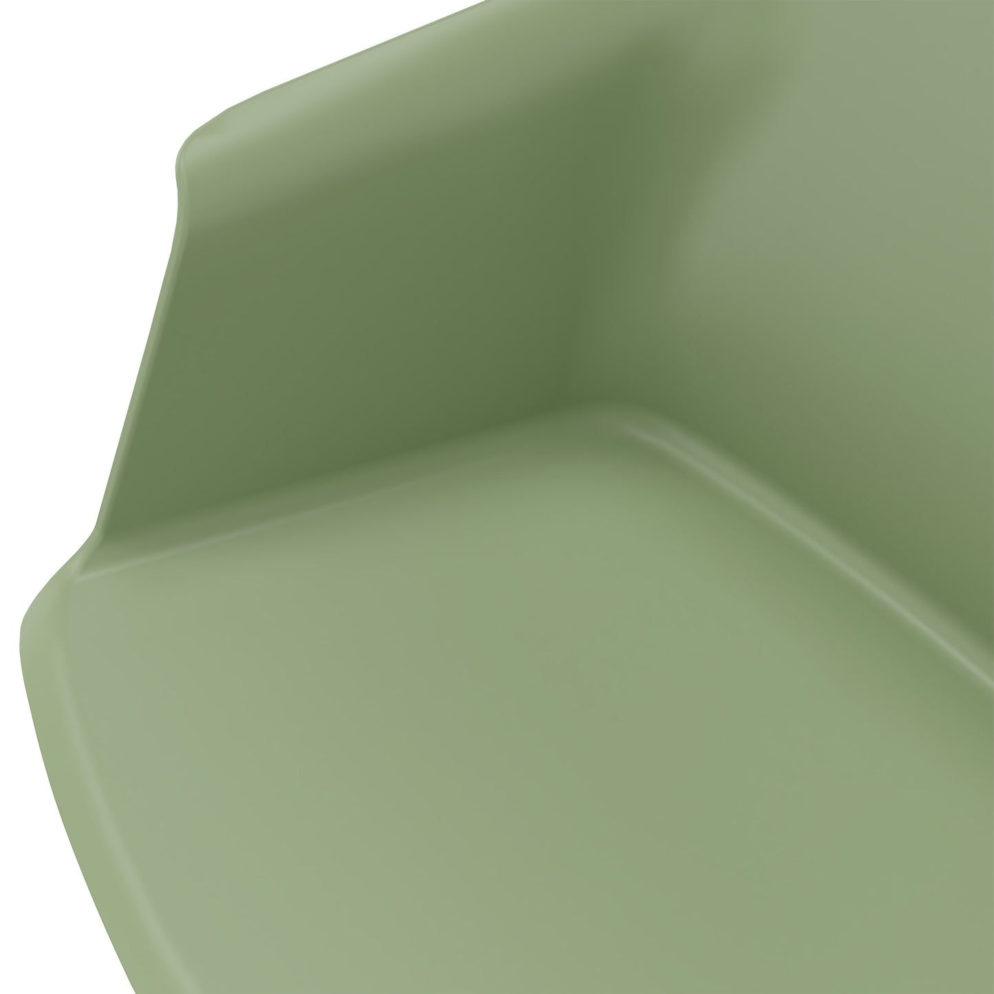 POLYTONE-C visitor and conference chair rollable | Pyramid frame, color avocado green