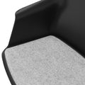 POLYTONE-C Besucher- und Konferenzstuhl rollbar | Pyramiden-Gestell, Farbe Schwarz - 10 Thumbnail Image