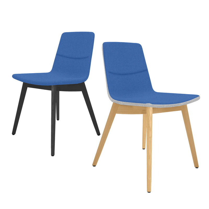 TWIST&SIT Sedia per visitatori e conferenze | Struttura in legno massello, rivestimento in lana SYNERGY - 1 Main Image