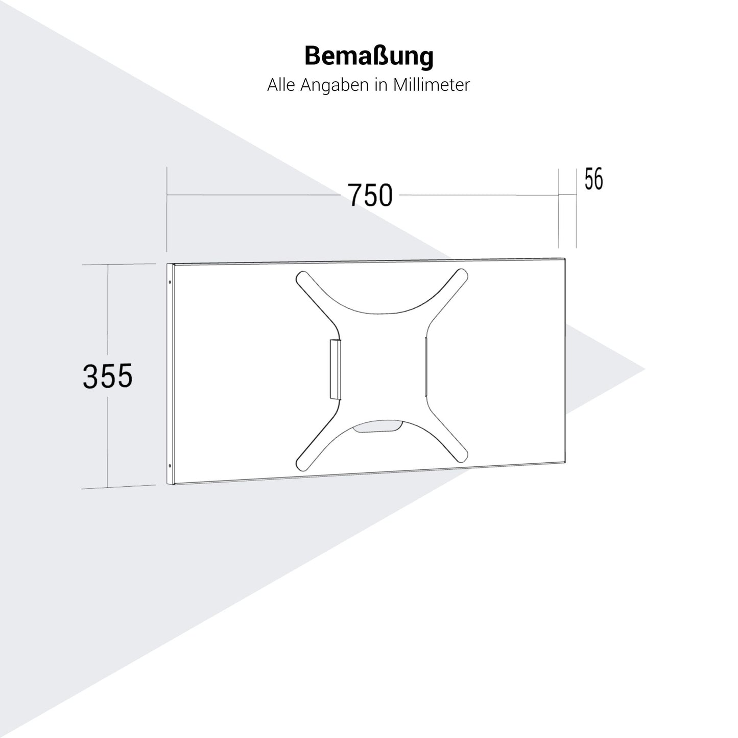 ATELLA Bildschirmhalterung | 750 x 355