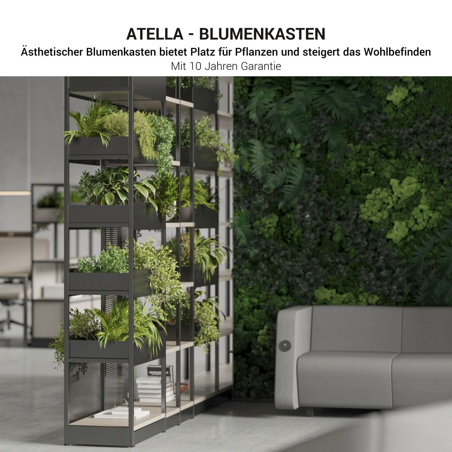 ATELLA Blumenkasten | 748 x 160 mm, Metall